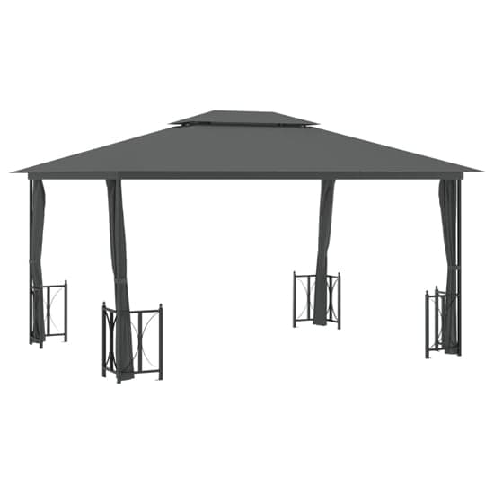 Josie 3m x 4m Gazebo With Sidewalls And Roofs In Anthracite_2