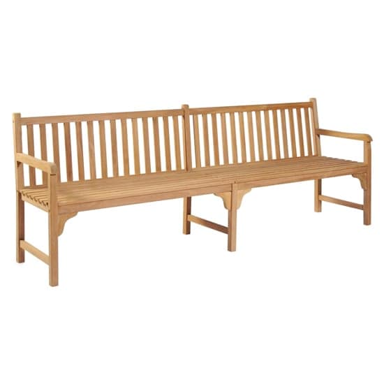Jota 228cm Wooden Garden Seating Bench In Natural_1