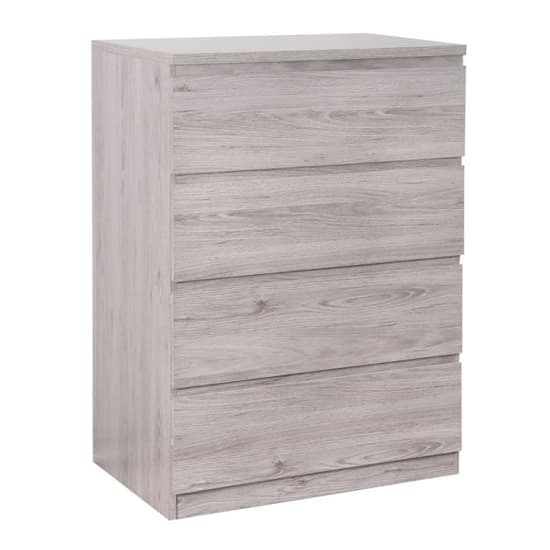 Jadiel Chest Of Drawers In Grey Oak With 4 Drawers Furniture in Fashion