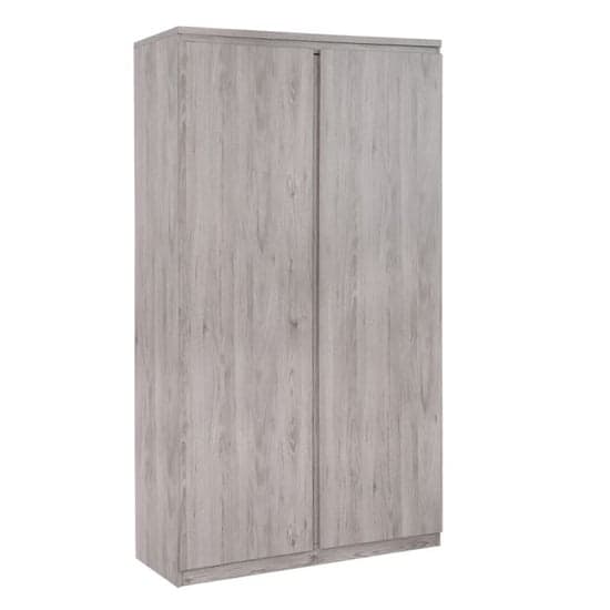 Jadiel Wooden Wardrobe In Grey Oak With 2 Doors_1
