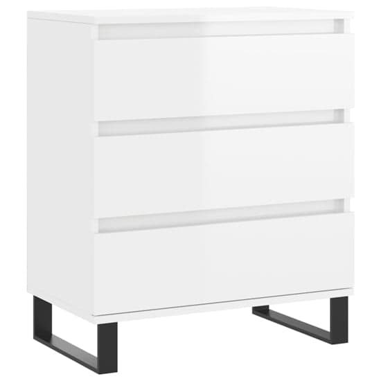 Kacia High Gloss Chest Of 3 Drawers In White_2