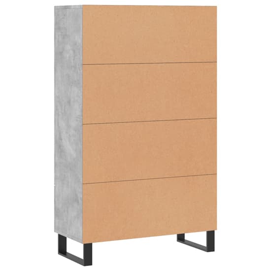 Kacia Wooden Highboard With 2 Doors 1 Drawers In Concrete Effect_6
