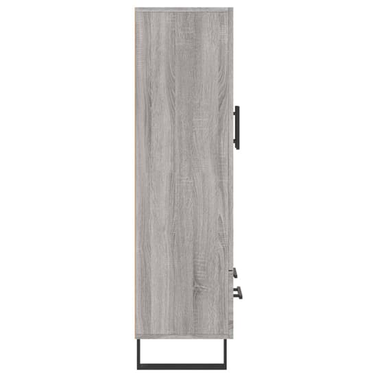 Kacia Wooden Highboard With 2 Doors 1 Drawers In Grey Sonoma Oak_5