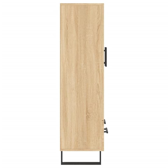 Kacia Wooden Highboard With 2 Doors 1 Drawers In Sonoma Oak_5