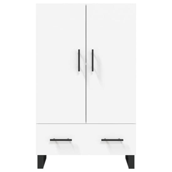 Kacia Wooden Highboard With 2 Doors 1 Drawers In White_4