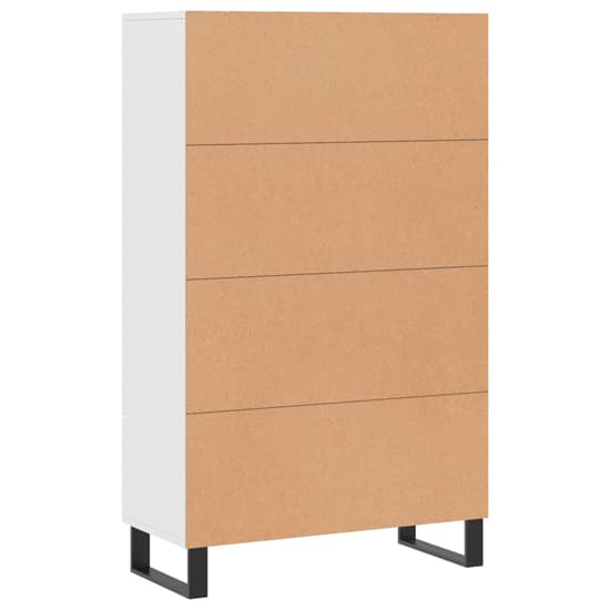 Kacia Wooden Highboard With 2 Doors 1 Drawers In White_6