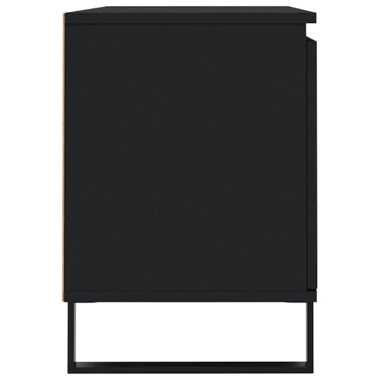 Kacia Wooden TV Stand With 2 Doors In Black_5
