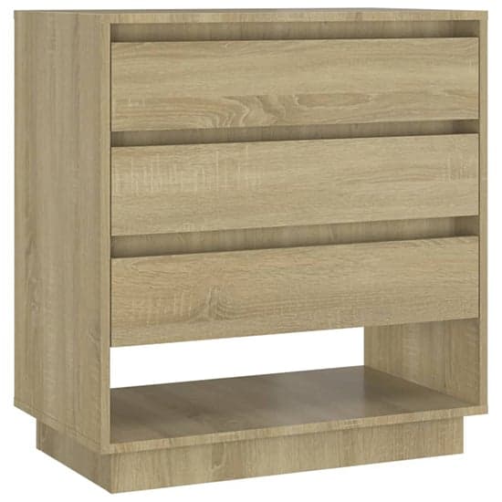 Kaelin Wooden Chest Of 3 Drawers In Sonoma Oak_4