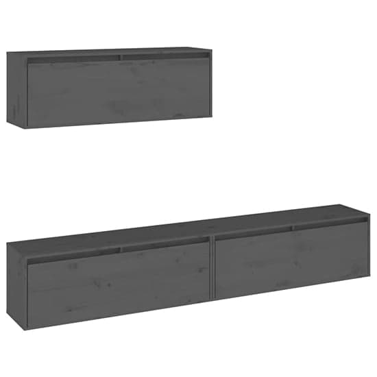 Kahoni Solid Pinewood Entertainment Unit In Grey_3