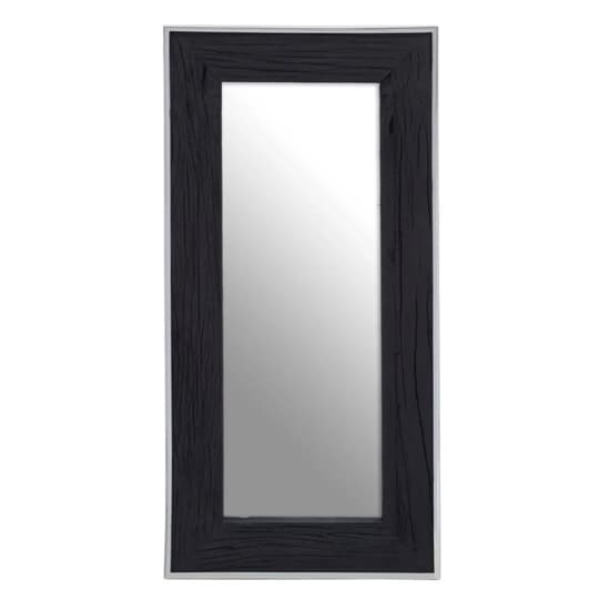 Kaia Wall Mirror Rectangular With Black Wooden Frame_2