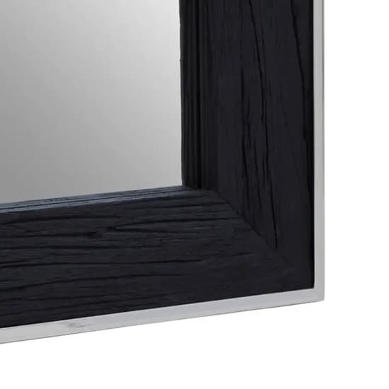 Kaia Wall Mirror Rectangular With Black Wooden Frame_4