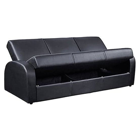 Kailey PU Leather Sofa Bed In Black_2