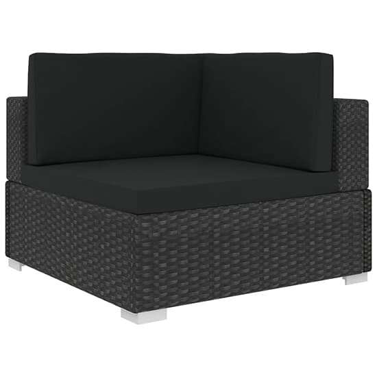 Kaira Rattan 6 Piece Garden Lounge Set With Cushions In Black_4