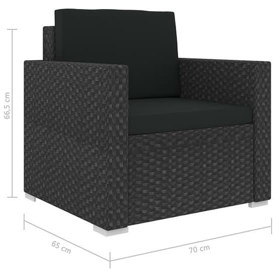 Kairu Rattan 6 Piece Garden Lounge Set With Cushions In Black_13