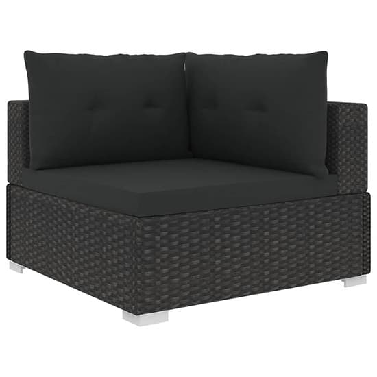 Kairu Rattan 6 Piece Garden Lounge Set With Cushions In Black_4
