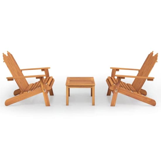 Kaius Solid Wood 3 Piece Garden Lounge Set With Bench In Acacia_2