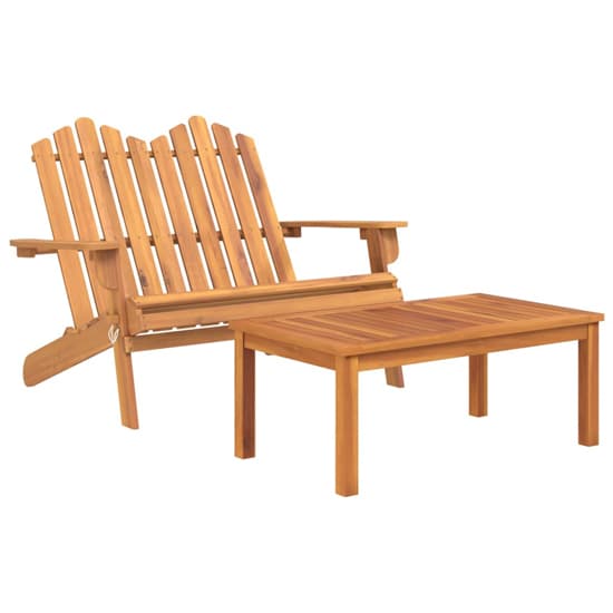 Kaius Solid Wood 3 Piece Garden Lounge Set With Bench In Acacia_3