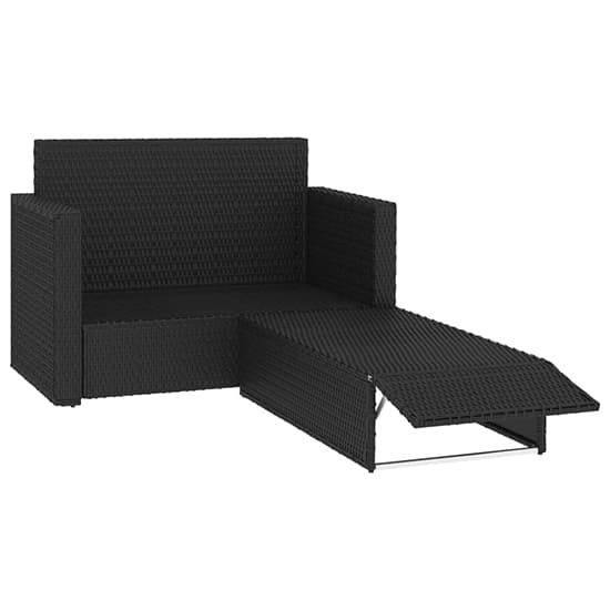 Kaldi Rattan 2 Piece Garden Lounge Set With Cushions In Black_3