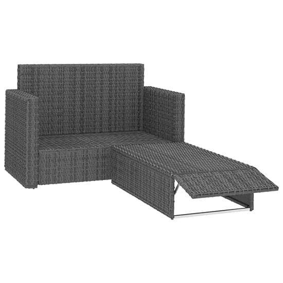 Kaldi Rattan 2 Piece Garden Lounge Set With Cushions In Grey_3