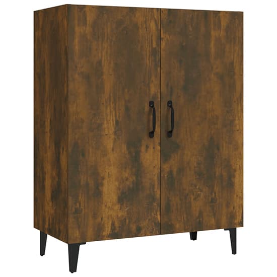 Kaniel Wooden Sideboard With 2 Doors In Smoked Oak_3