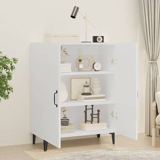 Kaniel Wooden Sideboard With 2 Doors In White_2