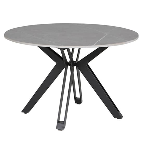 Kara Round Stone Coffee Table With Black Metal Base_1