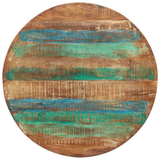 Kasani Round Solid Reclaimed Wood Dining Table In Multi-Colour_3