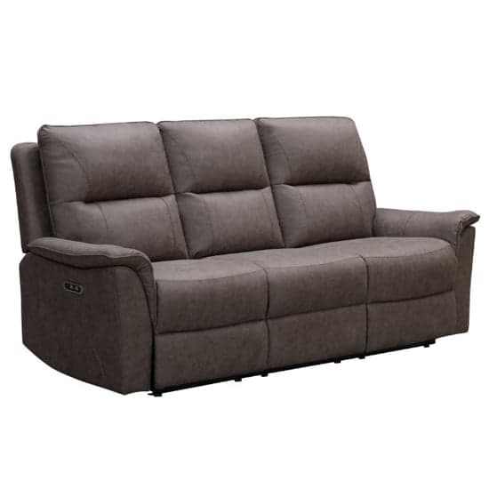 Kasen Fabric 3 Seater Sofa In Truffle_1