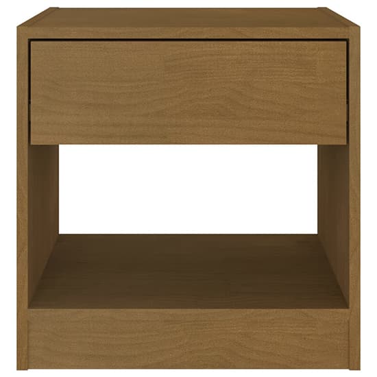 Kasia Pinewood Bedside Cabinet With 1 Drawer In Honey Brown_3