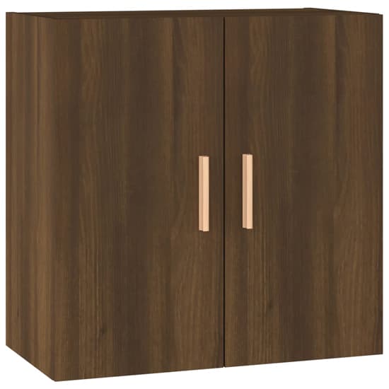 Kason Wooden Wall Storage Cabinet With 2 Doors In Brown Oak_3
