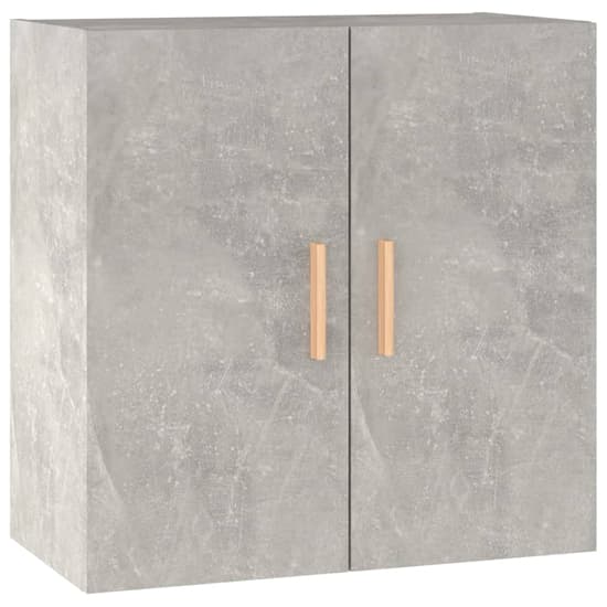 Kason Wooden Wall Storage Cabinet With 2 Doors In Concrete Effect_3