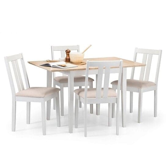 Ranee Wooden Extendable Dining Table In Ivory Off White_4