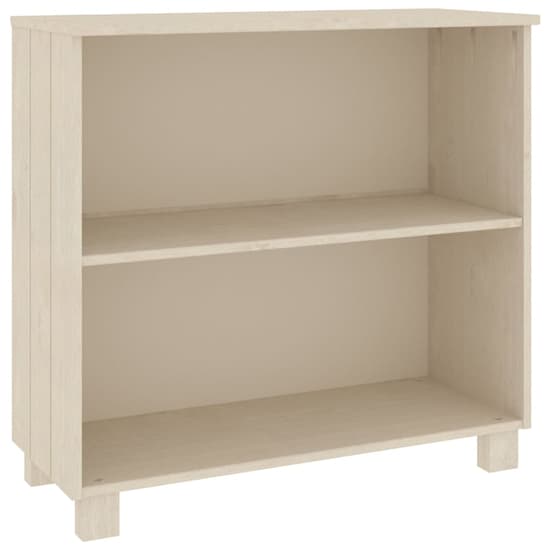 Kathy Solid Pinewood Bookcase With 2 Shelves In Honey Brown_2