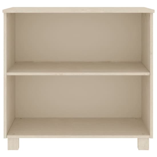 Kathy Solid Pinewood Bookcase With 2 Shelves In Honey Brown_3