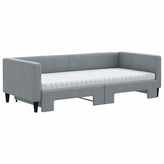 Kavala Fabric Daybed With Guest Bed And Mattress In Light Grey_3