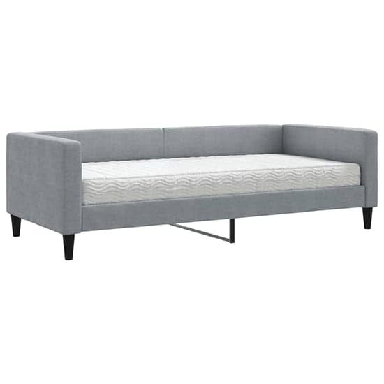 Kavala Fabric Daybed With Mattress In Light Grey_2