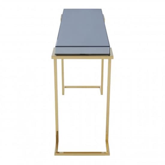 Kayo Grey Glass Top Console Table With Gold Stainless Steel Base_3