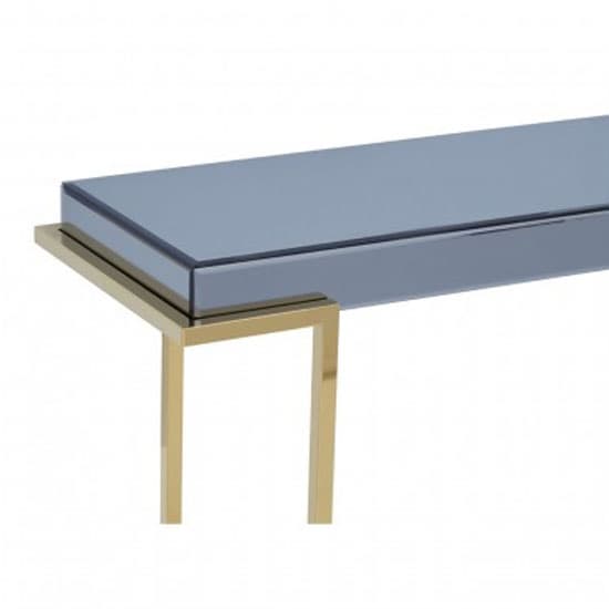 Kayo Grey Glass Top Console Table With Gold Stainless Steel Base_4