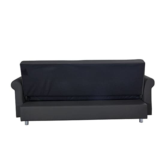 Keller Faux Leather 3+2 Seater Sofa Beds In Black_3