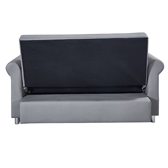 Keller Faux Leather 3+2 Seater Sofa Beds In Grey_3