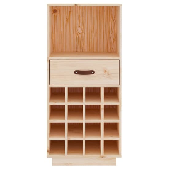 Keller Solid Pine Wood Wine Cabinet With Drawer In Natural_4