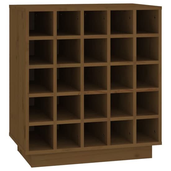 Keller Solid Pine Wood Wine Cabinet In Honey Brown_3