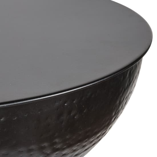 Kellogg Round Metal Side Table In Black_5