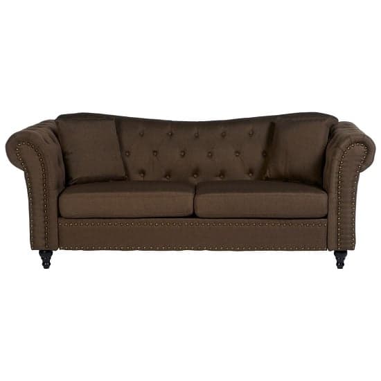Kelly Upholstered Fabric 3 Seater Sofa In Natural_2