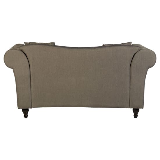 Kelly Upholstered Fabric 2 Seater Sofa In Grey_4