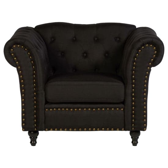 Kelly Upholstered Fabric Armchair In Black_2