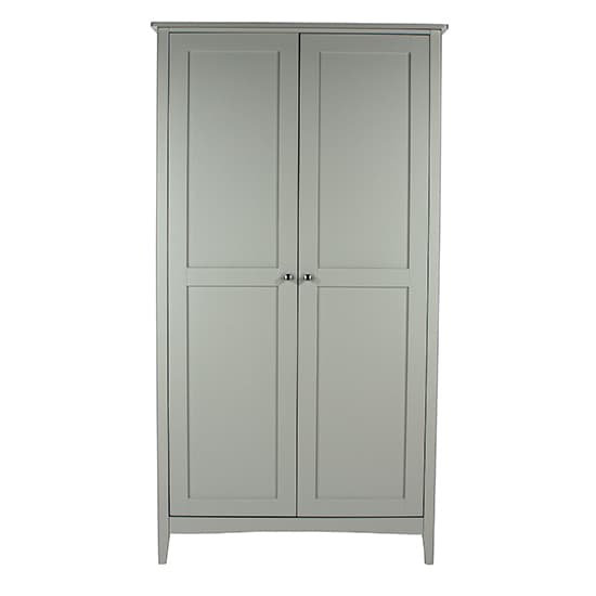Kamuy Wooden 2 Doors Wardrobe In Grey_3