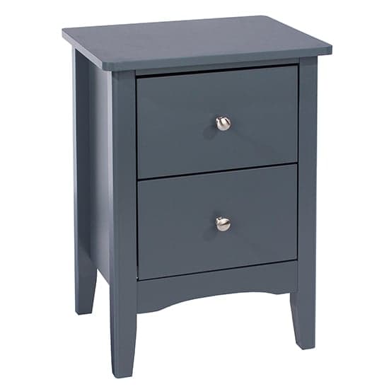 Kamuy Wooden 2 Drawers Bedside Cabinet In Midnight Blue_1