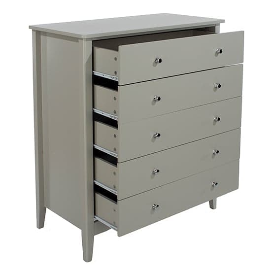 Kamuy Wooden Chest Of 5 Drawers In Grey_2