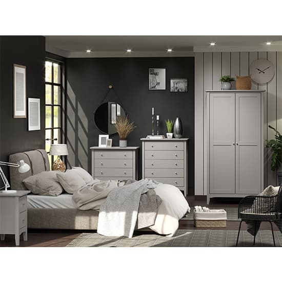 Kamuy Wooden Chest Of 5 Drawers In Grey_5
